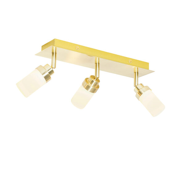 Opbouwspots Moderne badkamer spot staal IP44 Japie StaalGlas Kies voor een moderne in de met onze Japie. Deze is gemaakt van goud wit glas. Hij heeft diepte 8