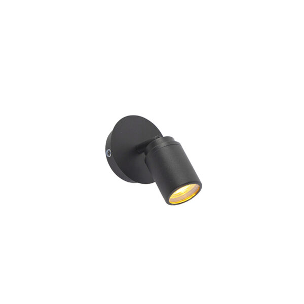 Moderne badkamer spot zwart IP44 - Ducha - Afbeelding 2