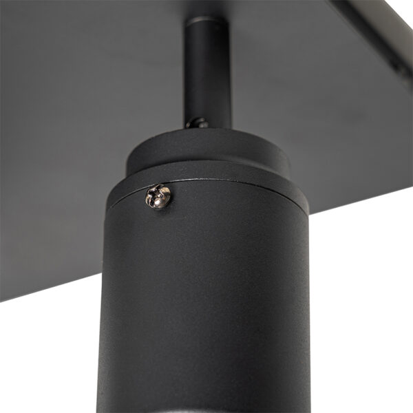 Moderne badkamer spot zwart vierkant 3-lichts IP44 - Ducha - Afbeelding 2
