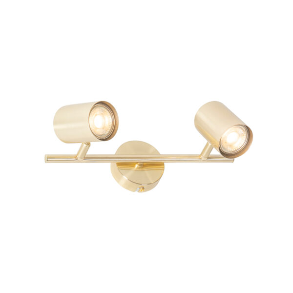 Moderne plafondlamp messing 2-lichts verstelbaar - Jeana - Afbeelding 2