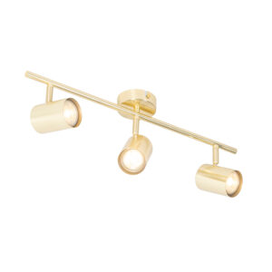 Opbouwspots Moderne plafondlamp messing verstelbaar Jeana Staal Messing Voeg stijl toe aan je interieur met de moderne Jeana. Hij is gemaakt van staal en