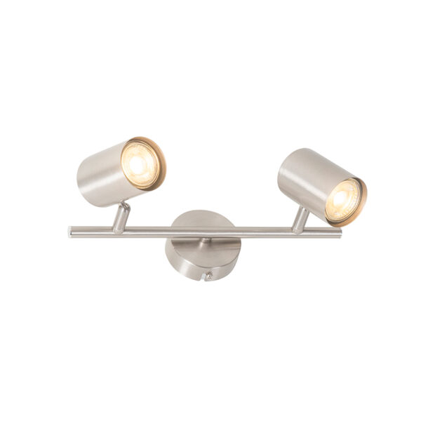 Moderne plafondlamp staal 2-lichts verstelbaar - Jeana - Afbeelding 2