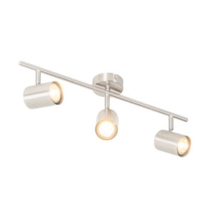 Opbouwspots Moderne plafondlamp staal verstelbaar Jeana Staal Voeg stijl toe aan je interieur met de moderne Jeana. Hij is gemaakt van en behoudt zijn