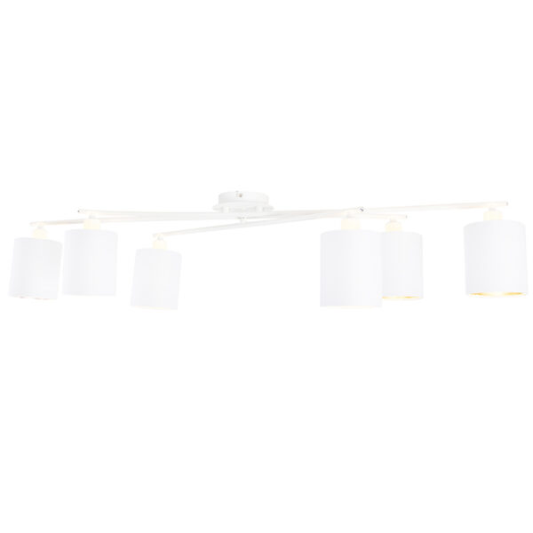 Moderne plafondlamp wit 6-lichts - Lofty - Afbeelding 2