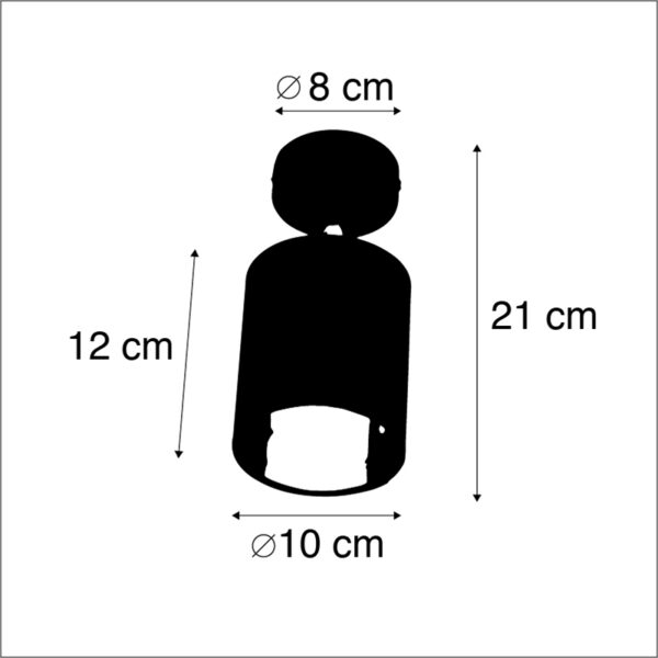 Moderne plafondlamp wit - Lofty - Afbeelding 3