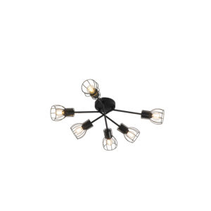 Opbouwspots Moderne plafondlamp zwart 65 cm Botu Staal Zwart Ben je op zoek naar een moderne Dan is precies wat Deze en gemaakt van staal. Je kunt de spots