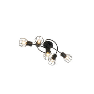 Opbouwspots Moderne plafondlamp zwart 59 cm Botu Staal Zwart Deze design is en mooi afgewerkt met staal. Ben je op zoek naar een opvallende Dan precies wat 18