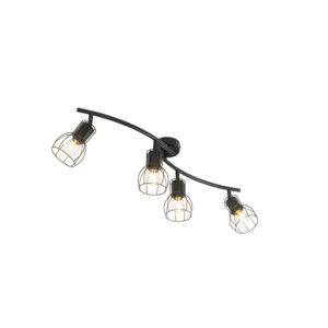 Opbouwspots Moderne plafondlamp zwart 86 cm Botu Staal Zwart Ben je op zoek naar een moderne Dan is precies wat Deze en gemaakt van staal. Je kunt de spots