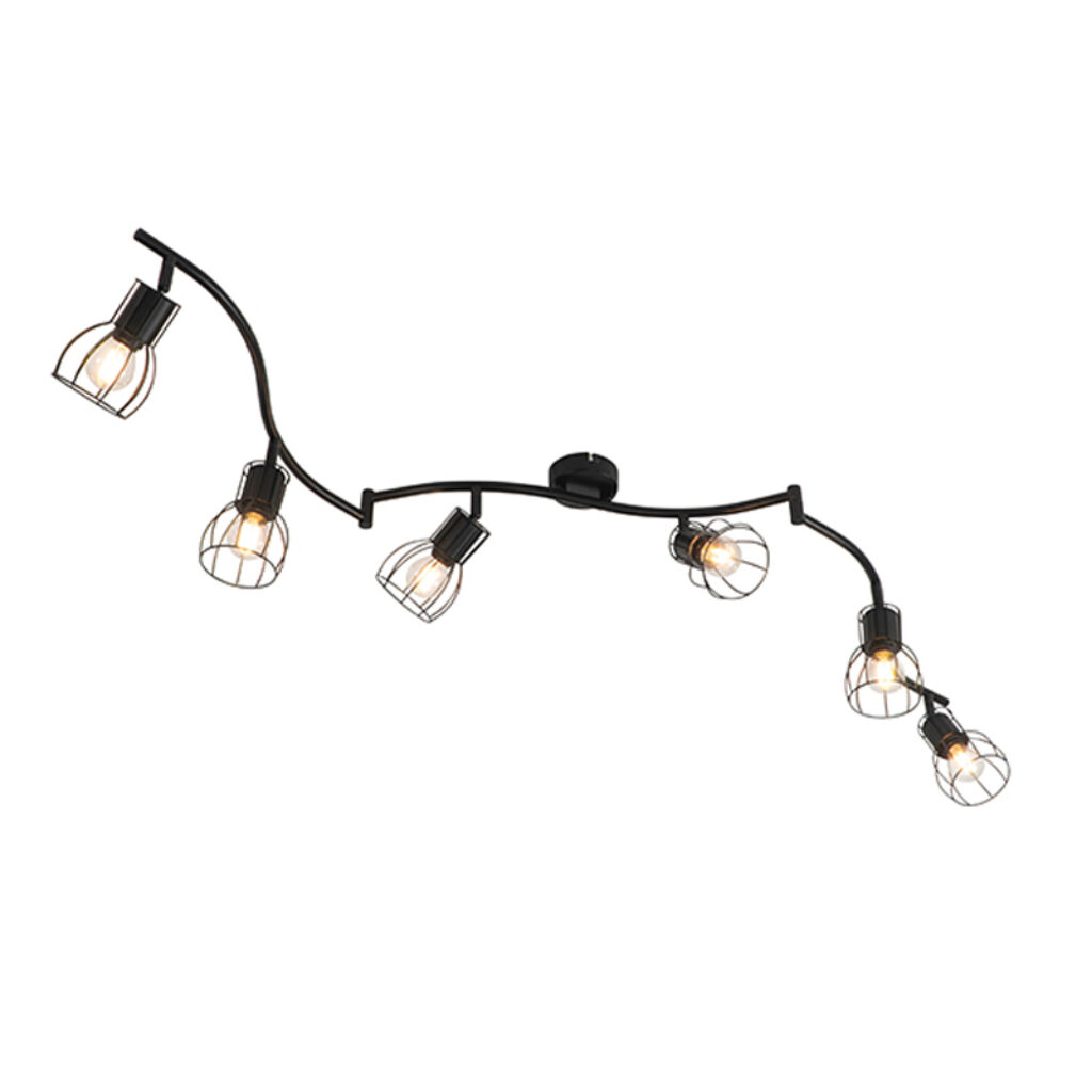 Opbouwspots Moderne plafondlamp zwart 162 cm Botu Staal Zwart Ben je op zoek naar een moderne lange Dan is precies wat Deze en gemaakt van staal. Je kunt de