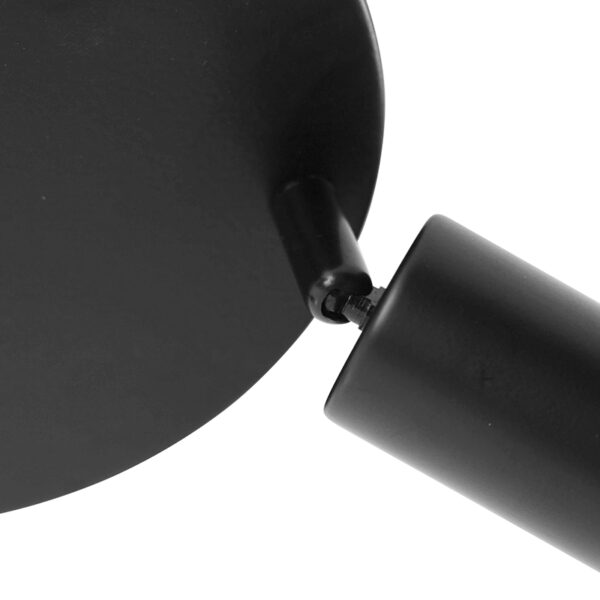 Moderne plafondlamp zwart 3-lichts rond - Facil - Afbeelding 2