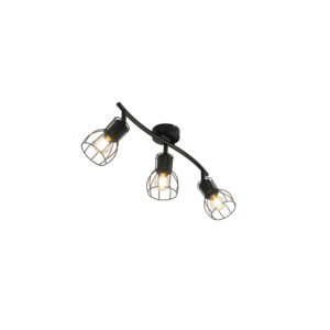 Opbouwspots Moderne plafondlamp zwart 63 cm verstelbaar Botu Staal Zwart Ben je op zoek naar een moderne Dan is precies wat Deze wandlamp en gemaakt van staal.