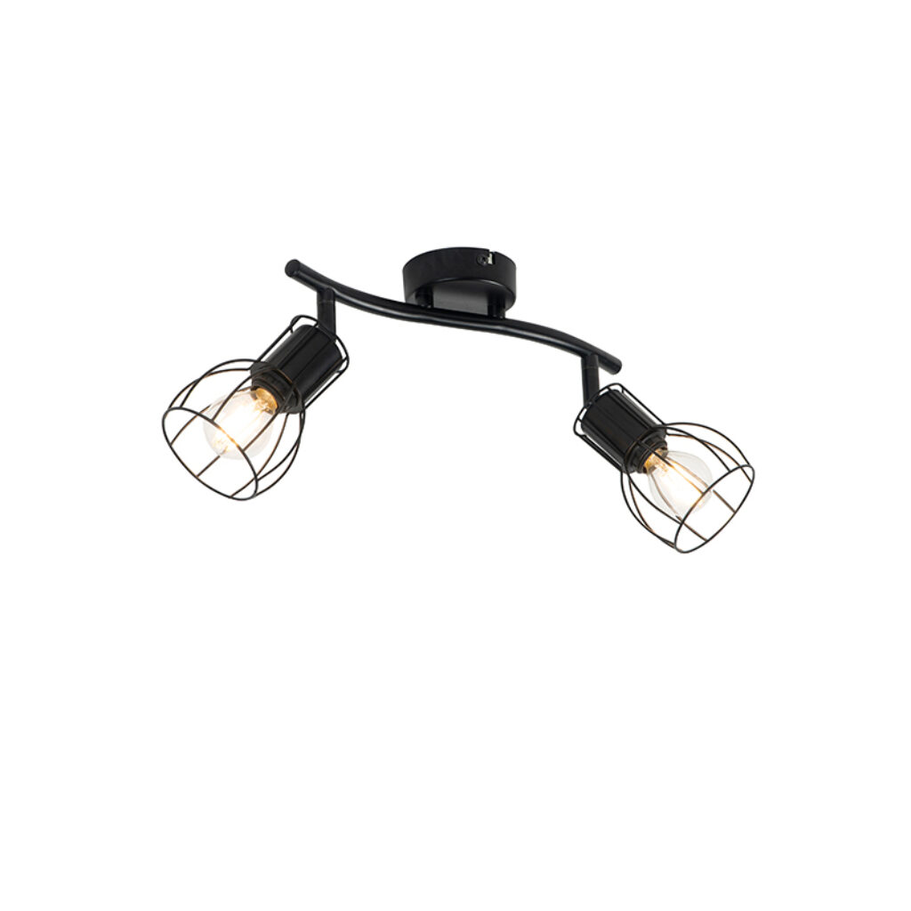 Opbouwspots Moderne plafondlamp zwart verstelbaar Botu Staal Zwart Ben je op zoek naar een moderne Dan is precies wat Deze wandlamp en gemaakt van staal. Je