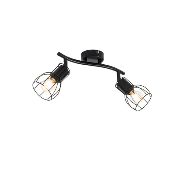 Opbouwspots Moderne plafondlamp zwart verstelbaar Botu Staal Zwart Ben je op zoek naar een moderne Dan is precies wat Deze wandlamp en gemaakt van staal. Je