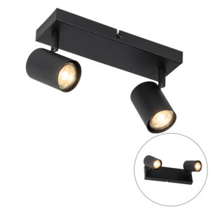 Opbouwspots Moderne plafondlamp zwart verstelbaar rechthoekig Jeana Staal Zwart Geef je interieur een opkikker met de Jeana. Zijn zwarte kleur zorgt ervoor dat