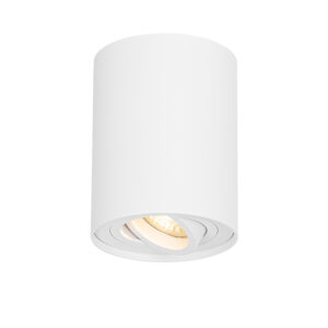 Opbouwspots Moderne plafondspot wit en kantelbaar Rondoo up AluminiumStaal Wit Een moderne spot die je kunt draaien ideaal voor elke De is een opbouwspot van