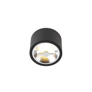 Opbouwspots Moderne plafondspot zwart AR111 incl. LED Expert Aluminium Zwart Een moderne passend in elk Maak je woonkamer of slaapkamer af met deze prachtige