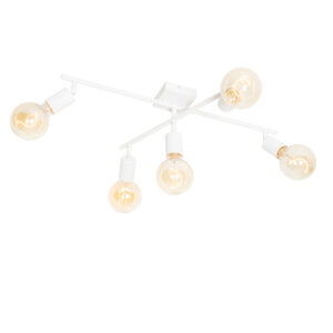 Opbouwspots Moderne spot wit Facil Staal Wit