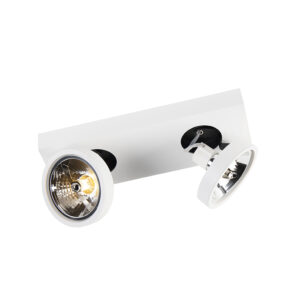 Opbouwspots Moderne spot wit en kantelbaar Ga 2 Aluminium Wit Een minimalistisch strak design heeft deze 2. super functionele armatuur waarbij de uit het komt.