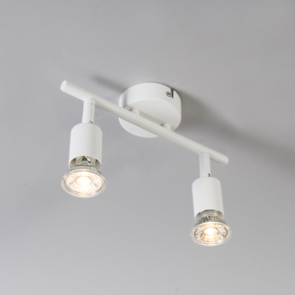Moderne spot wit kantelbaar 2-lichts - Jeany - Afbeelding 2