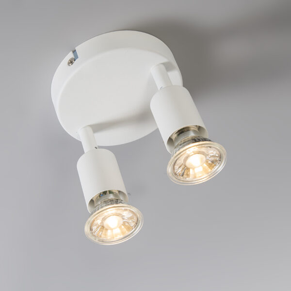Moderne spot wit kantelbaar rond 2-lichts - Jeany - Afbeelding 2
