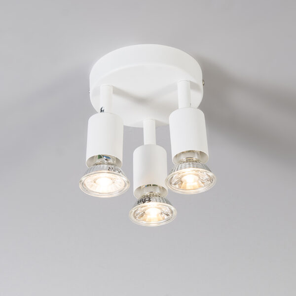 Moderne spot wit kantelbaar rond 3-lichts - Jeany - Afbeelding 2