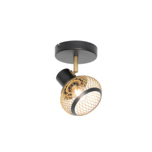 Opbouwspots Moderne spot zwart met goud Lucas Staal Zwart Deze is een mooie toevoeging in elke ruimte huis. Spots worden vaak gebruikt als basisverlichting huis