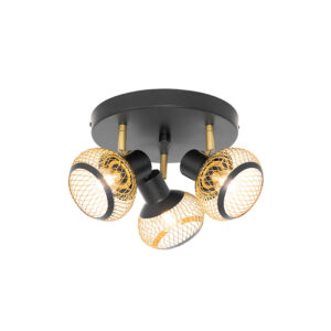 Opbouwspots Moderne spot zwart met goud Lucas Staal Zwart Deze is een mooie toevoeging in elke ruimte huis. Spots worden vaak gebruikt als basisverlichting huis