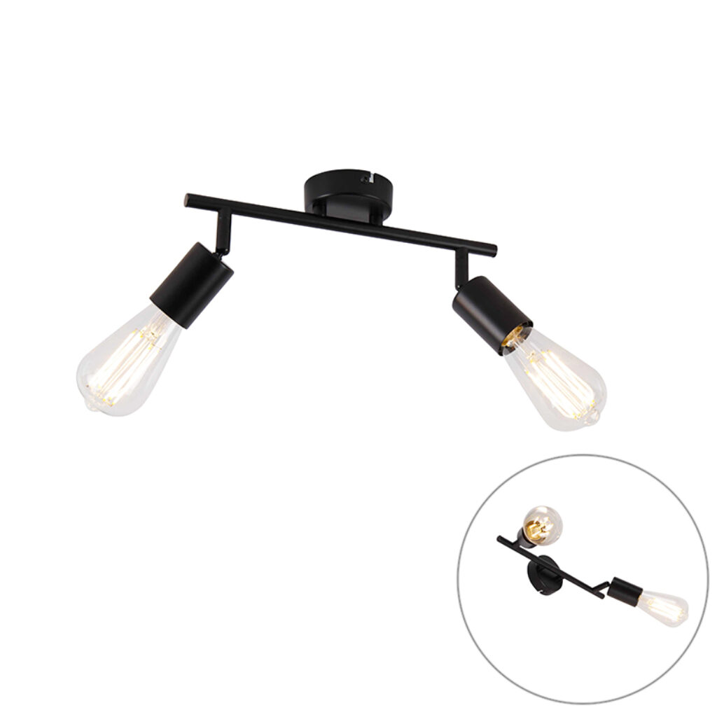 Opbouwspots Moderne spot zwart verstelbaar Facil Staal Zwart De moderne is een die perfect past in de woonkamer keuken of slaapkamer. Doordat lamp van staal