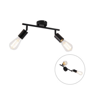 Opbouwspots Moderne spot zwart verstelbaar Facil Staal Zwart De moderne is een die perfect past in de woonkamer keuken of slaapkamer. Doordat lamp van staal