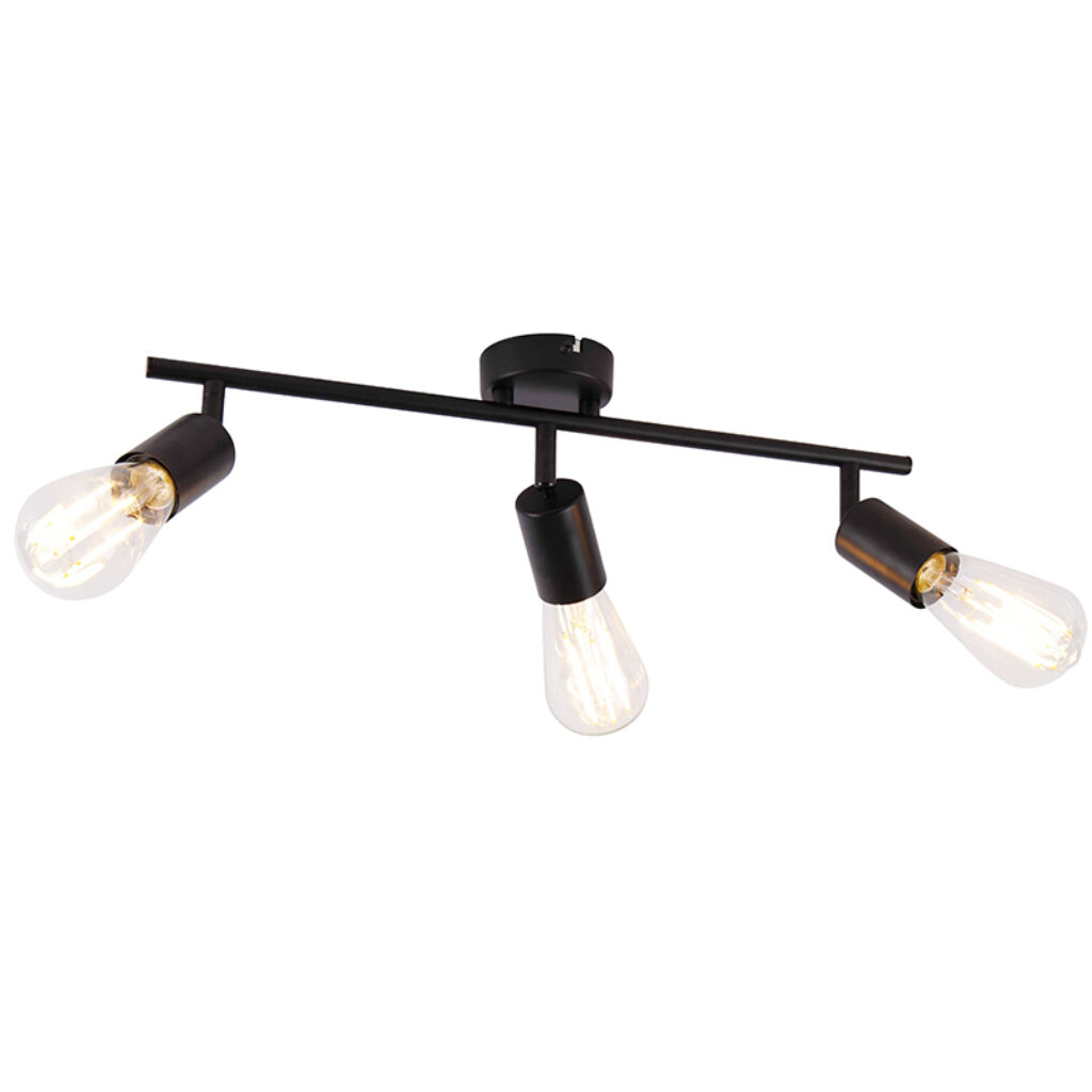 Opbouwspots Moderne spot zwart verstelbaar Facil Staal Zwart De moderne is een die perfect past in de woonkamer keuken of slaapkamer. Doordat lamp van staal
