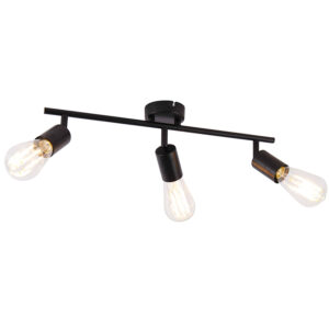 Opbouwspots Moderne spot zwart verstelbaar Facil Staal Zwart De moderne is een die perfect past in de woonkamer keuken of slaapkamer. Doordat lamp van staal