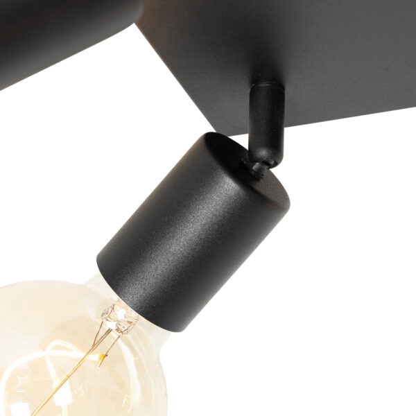 Moderne spot zwart vierkant 4-lichts - Facil - Afbeelding 2