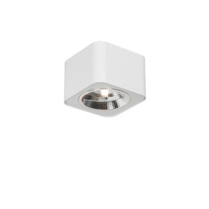 Opbouwspots Moderne vierkante spot wit Boxer Aluminium Wit is een tijdloze afgewerkt in mooi witte kleur. Hij heeft afmeting van 125 cm x en hoogte 88 cm. Je