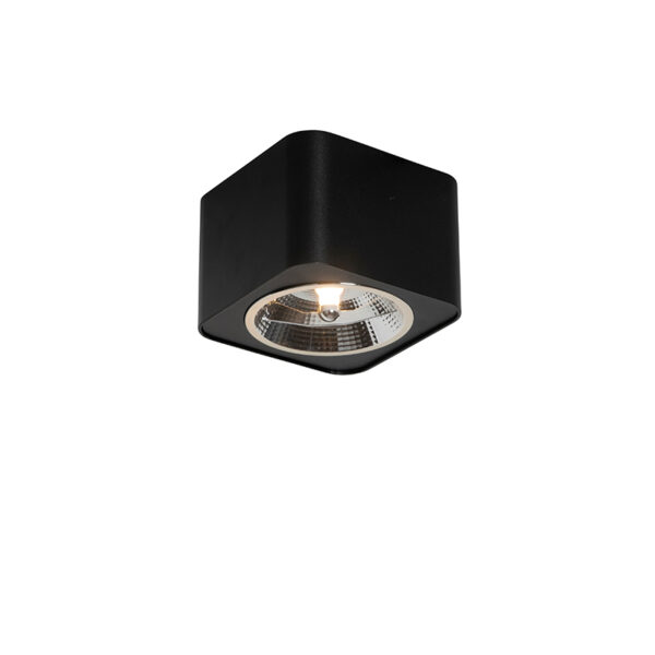 Opbouwspots Moderne vierkante spot zwart Boxer Aluminium Zwart is een tijdloze afgewerkt in zwarte kleur. Hij heeft afmeting van 125 cm x en hoogte 88 cm. Je