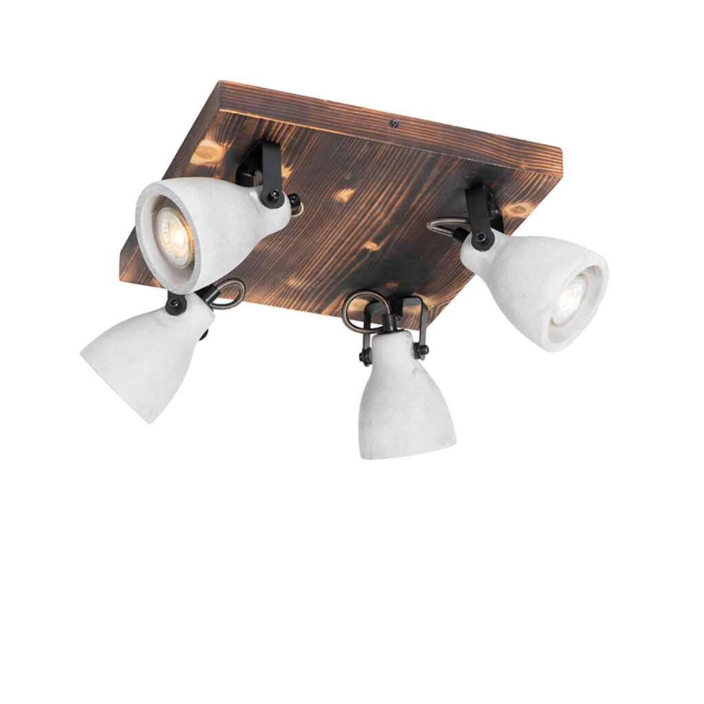 Opbouwspots plafondlamp hout met beton Creto HoutSteen Beton Bruin Ben je op zoek naar een Dan is wat zoekt. Zijn combinatie van maakt hem erg industrieel. De