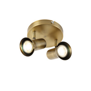 Opbouwspots Plafondspot brons en kantelbaar rond Karin 2 Metaal Brons Wat een eyecatcher in De ronde spot hoort echt thuis modern interieur. combinatie van de