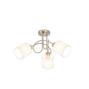Opbouwspots Plafondspot staal met witte kap Hetta Stof Wit is een leuke moderne plafondspot die zich perfect thuis voelt in modern of design interieur. De spot