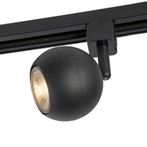 Opbouwspots Rail spot zwart Gissi Metaal Zwart Met de moderne rail maak je jouw professionele helemaal compleet. De lamp heeft een diameter van 8 cm en is 145