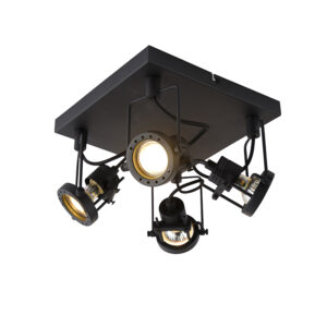 Opbouwspots spot zwart Suplux Staal Zwart Deze stoere spots passen super goed in een industrieel interieur. Of heb jij juist modern interieur maar wil je er