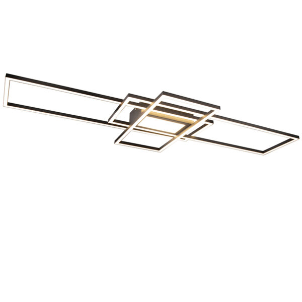 plafondlampen antraciet incl. LED afstandsbediening Riha Staal Donkergrijs Een super slimme lamp deze Hij heeft verschillende handige functies om je leven wat