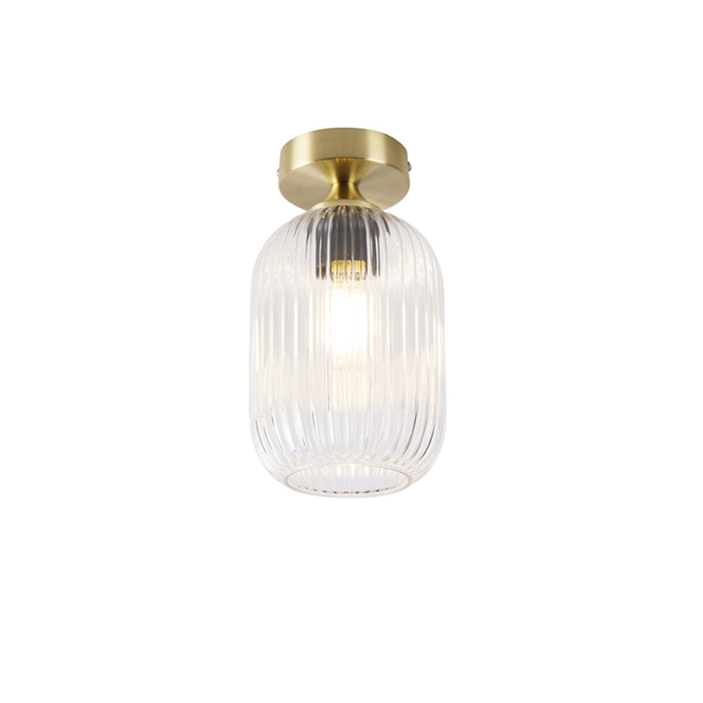 plafondlampen Art deco plafondlamp messing Banci GlasStaal Zorg voor een mooie Deco sfeer in huis met onze plafondlamp. Super mooi afgewerkt en glas. Het