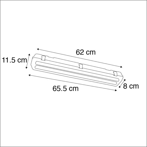 TL armatuur incl. LED 18W 1800 lm 4000K IP65 - Base - Afbeelding 3
