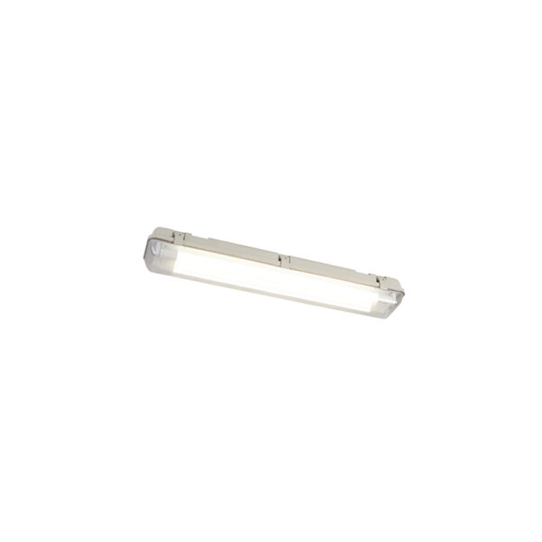 plafondlampen buiten TL armatuur incl. LED 18W 1800 lm 4000K IP65 Base Kunststof Grijs Dit handige is een echte krachtpatser. De lamp heeft niet vervangbare