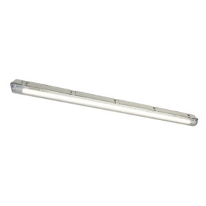 plafondlampen buiten TL armatuur incl. LED 1800 lm en bewegingsmelder IP65 Base Kunststof Grijs Dit handige is een echte krachtpatser. De lamp heeft vervangbare