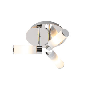 plafondlampen buiten Moderne badkamer plafondlamp chroom IP44 Bath StaalGlas Chroom