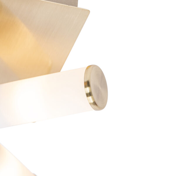 Moderne badkamer plafondlamp messing 4-lichts IP44 - Bath - Afbeelding 2