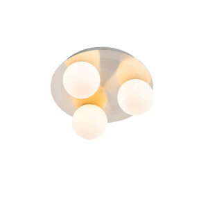 plafondlampen buiten Moderne badkamer plafondlamp staal Cederic StaalGlas Staal Haal een moderne sfeermaker in huis met onze Cederic. Deze is gemaakt van wit
