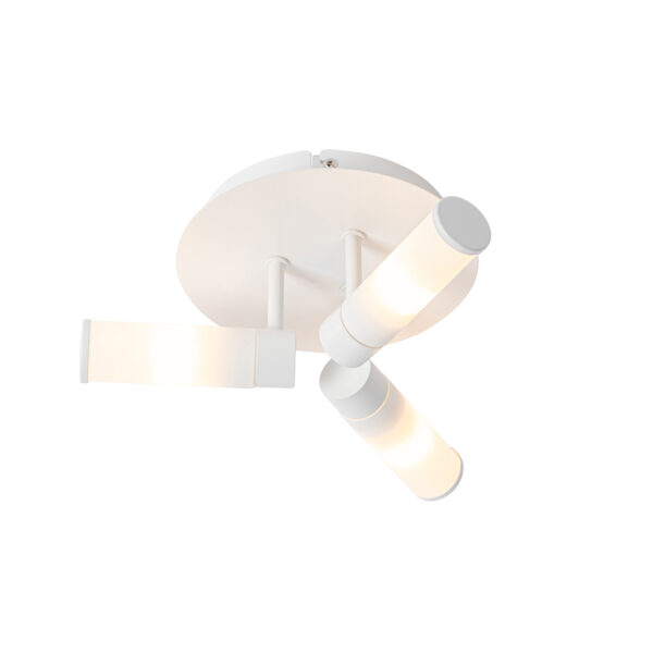 plafondlampen buiten Moderne badkamer plafondlamp wit IP44 Bath StaalGlas Wit