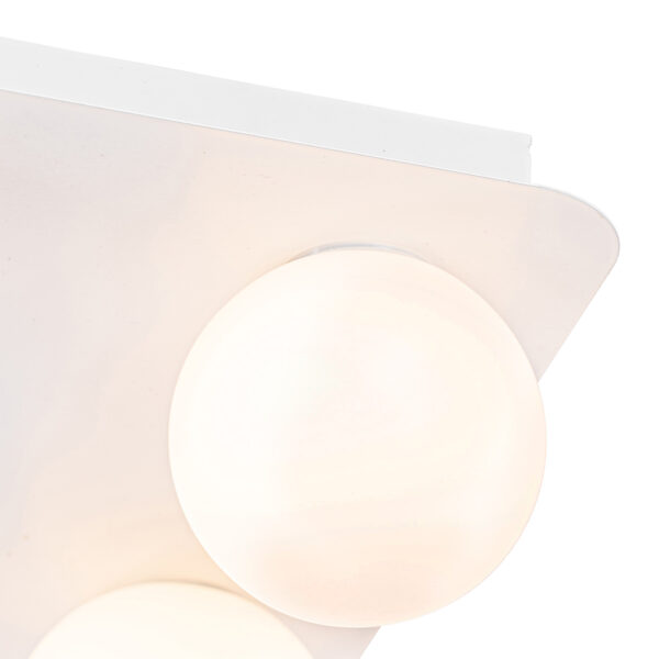 Moderne badkamer plafondlamp wit vierkant 4-lichts - Cederic - Afbeelding 2