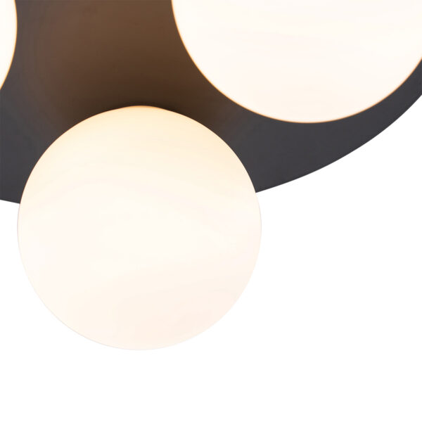 Moderne badkamer plafondlamp zwart 3-lichts - Cederic - Afbeelding 2